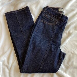 Anthropologie Pilcro Seamed Crop Stretch Jeans Denim Blue 30 Like-New